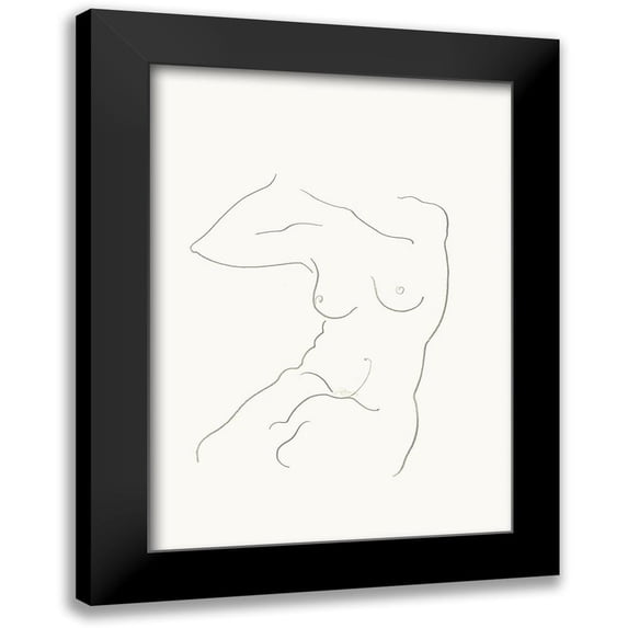 Maier, Werner 14x18 Black Modern Framed Museum Art Print Titled - Akt 7