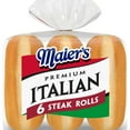 thumbnail image 1 of Maier's Premium Italian Steak Rolls, 6 count, White Sandwich Rolls, 15 oz Bag, 1 of 7