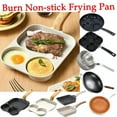 thumbnail image 1 of Maifan Stone Non Stick Hamburger Frying Pan with Thickened and Deepened Flat Bottom Design, a Mini Omelette Skillet for Breakfast Cooking That Works Safely on Induction Cookers and, HAODEJW, 1 of 5