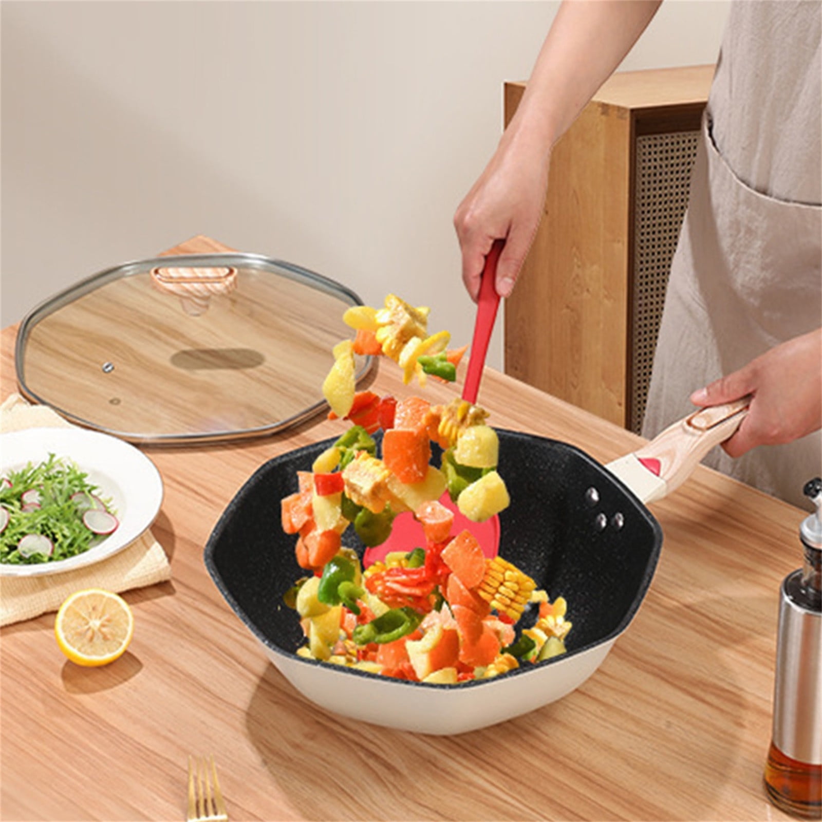 Maifanshi Octagonal Boiler Stove, Universal Precision Iron Flat Bottom