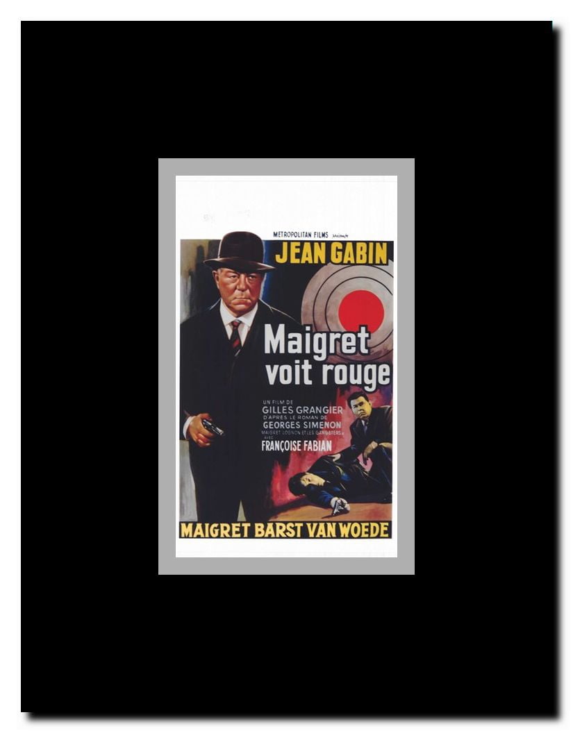 Maigret Sees Red Framed Movie Poster