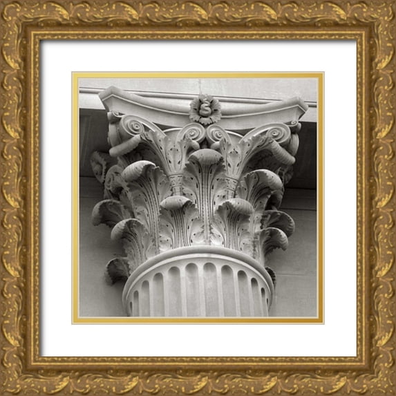 Maihara/Watt, Jeff/Boyce 26x26 Gold Ornate Wood Framed with Double Matting Museum Art Print Titled - Architectural Detail III