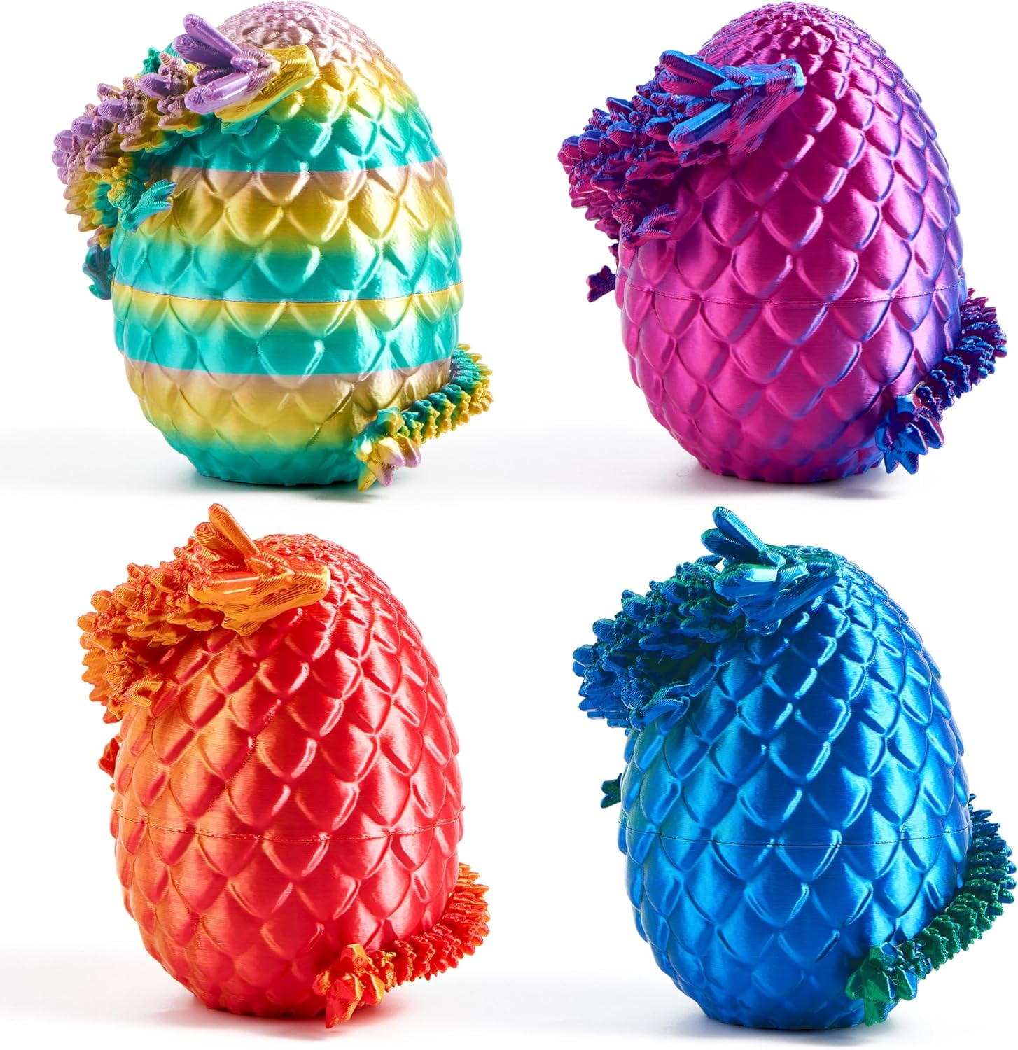 2-Pack 3D Printed Mystery Dragon Egg – 11 Inch Large Dragon Egg With Dragon Inside, Fidget Toy, Collector's Item 2-Pack 3D Printed Mystery Dragon Egg – 11 Inch Large Dragon Egg With Dragon Inside, Fidget Toy, Collector's Item