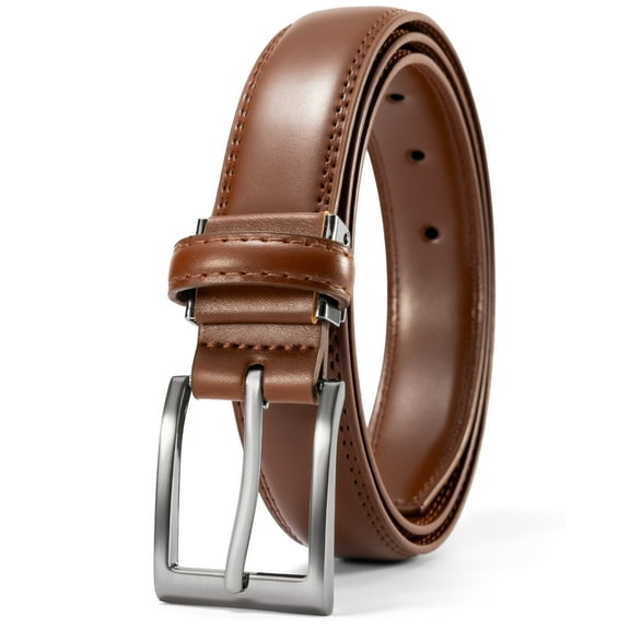 Maikun Belts for Men,Brown Belt Mens Dress Belt For Casual Suits Jeans Uniform