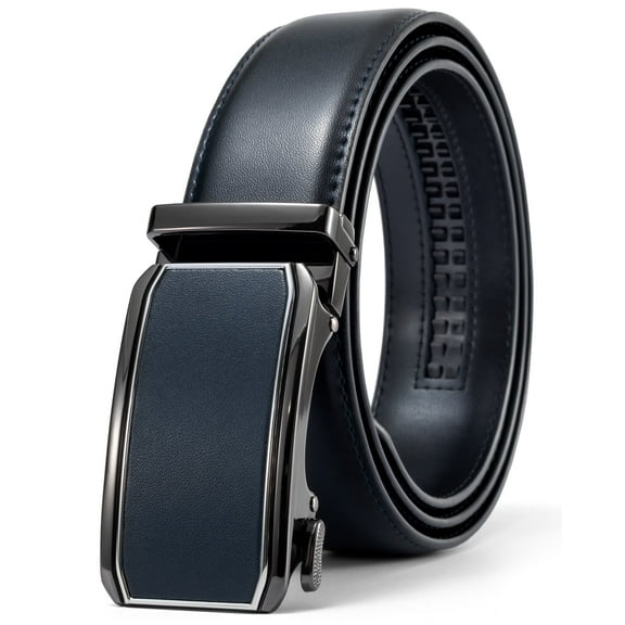 Maikun Men Belt Ratchet Belts Automatic Buckle Quick Release Adjustable Dress Casual Leather Belts for Men