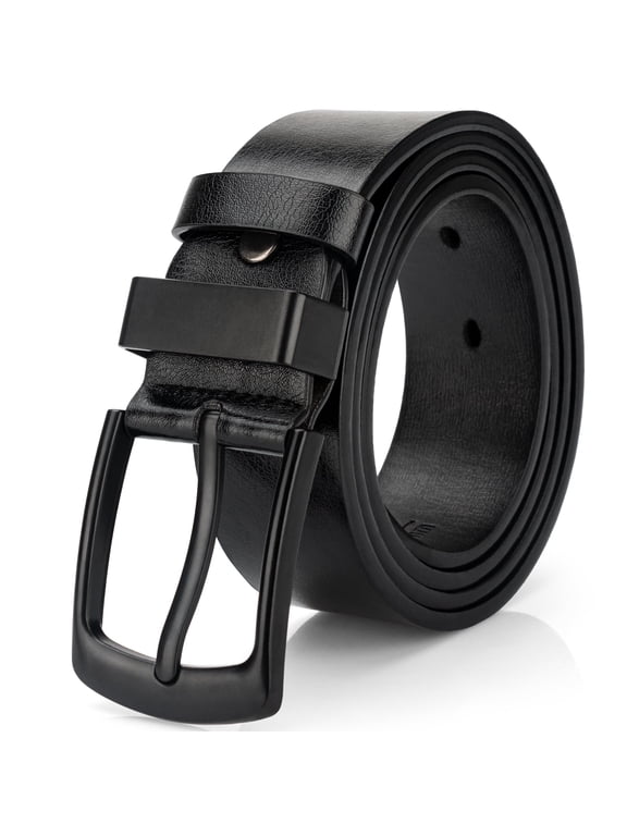 Men Belts Leather Belt for Mens Casual Dress Belt Vintage Black Belt
