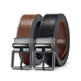 thumbnail image 1 of Maikun Men's Belt Reversible Leather Belts for Men One Belt Reverse For 2 Sides Classic Dress Casual Belts, 1 of 6
