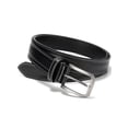 thumbnail image 1 of Maikun Men's Belts Black Vintage Crazy Horse Leather Belt Removable Buckle Adjustable Length, 1 of 8