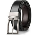 thumbnail image 1 of Maikun Mens Reversible Leather Belt, Dress Casual Belts for Men, One Belt Reverse For 2 Sides, 1 of 10