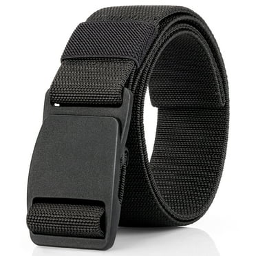 Maikun Outdoor Mens Elastic Belt Plastic Belt Buckle Casual Belt Quick Release for Waist Size 37.5-41.5"