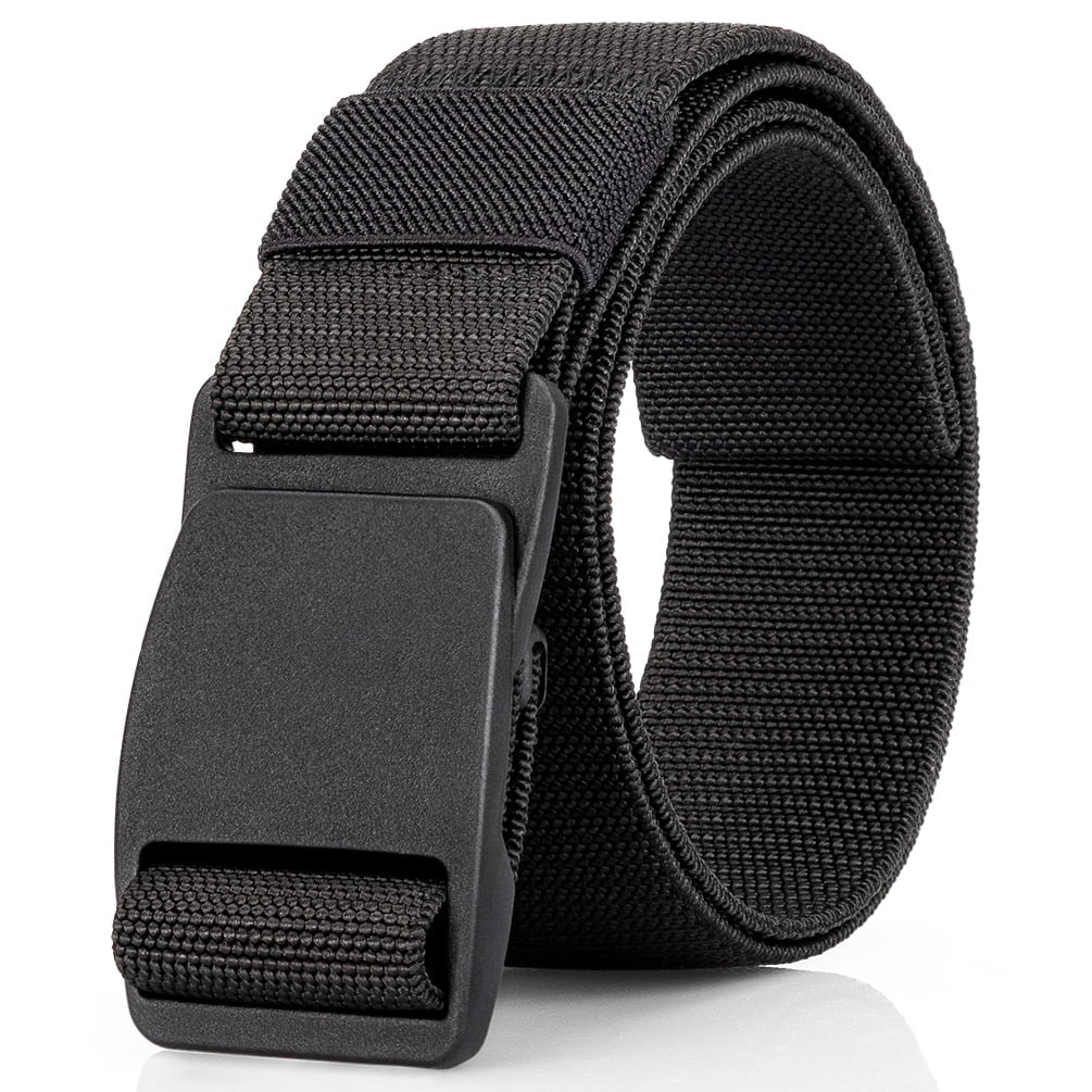 Maikun Outdoor Mens Elastic Belt Plastic Belt Buckle Casual Belt Quick ...