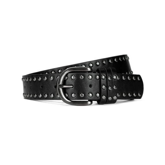 Maikun Women Belts Rivets Belts for Jeans Pants Dresses Studded Black Belt Women