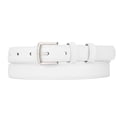 thumbnail image 1 of Maikun Women's Belts Skinny Leather Pin Buckle Simple Waist White Belt for Women, Size 39-42", 1 of 7