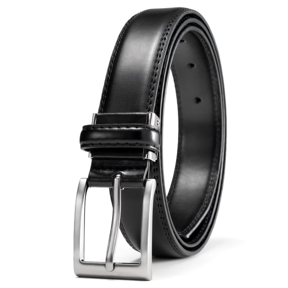 Maikun Belts for Men Black Belt Men Dress Belt For Casual Suits Jeans Uniform