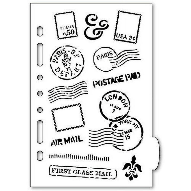 Mail Art Planner Stencil 