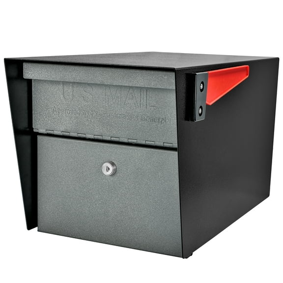 Mail Boss Mail Manager Locking Large Mailbox, Black / Granite