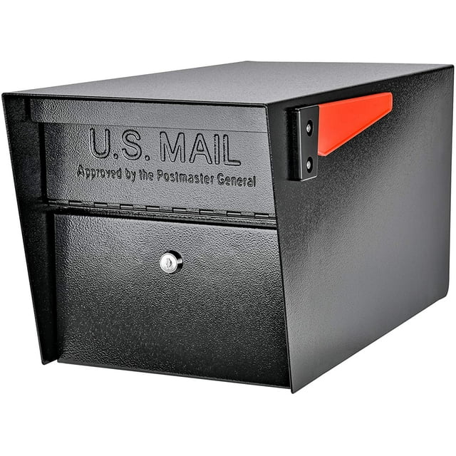Mail Boss Mail Manager Locking Security Post Mount Mailbox Steel, Rust Resistant