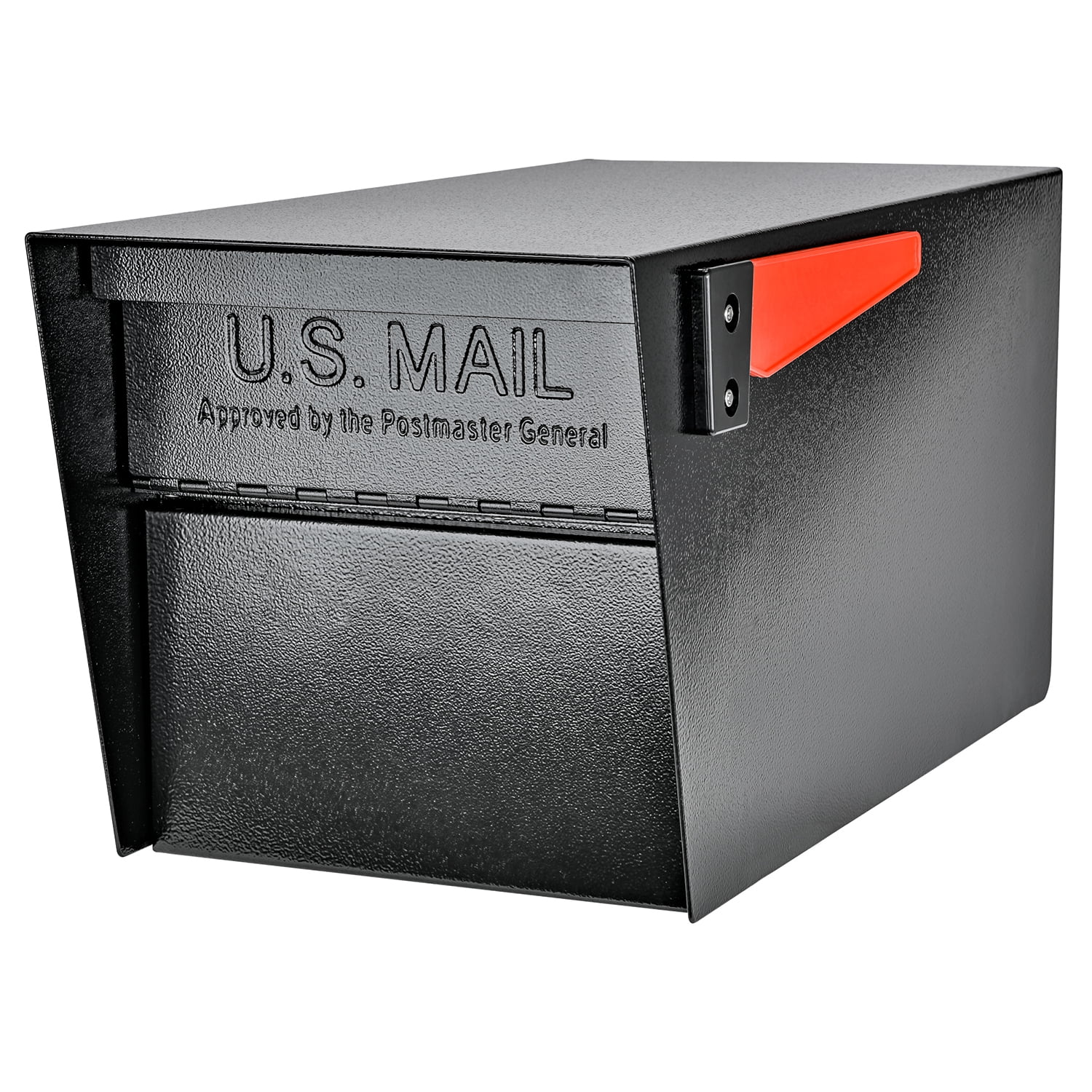 Mail Manager Street Safe Black Post-Mount Mailbox with High Security Reinforced Rear Locking System Mail Manager Street Safe Black Post-Mount Mailbox with High Security Reinforced Rear Locking System