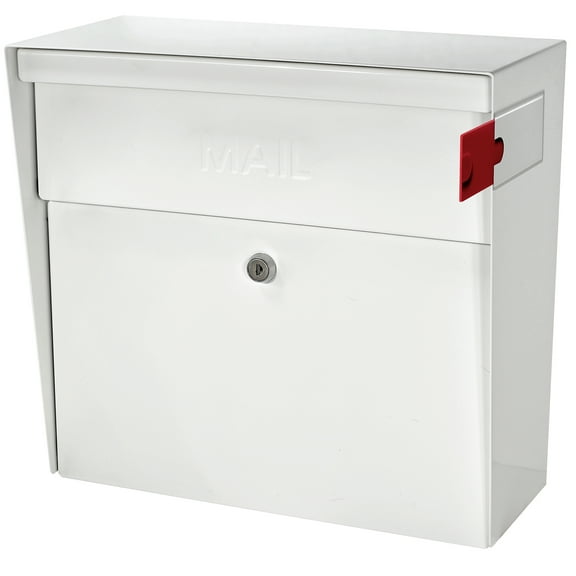 Mail Boss Metro Locking Security Mailbox, Alpine White