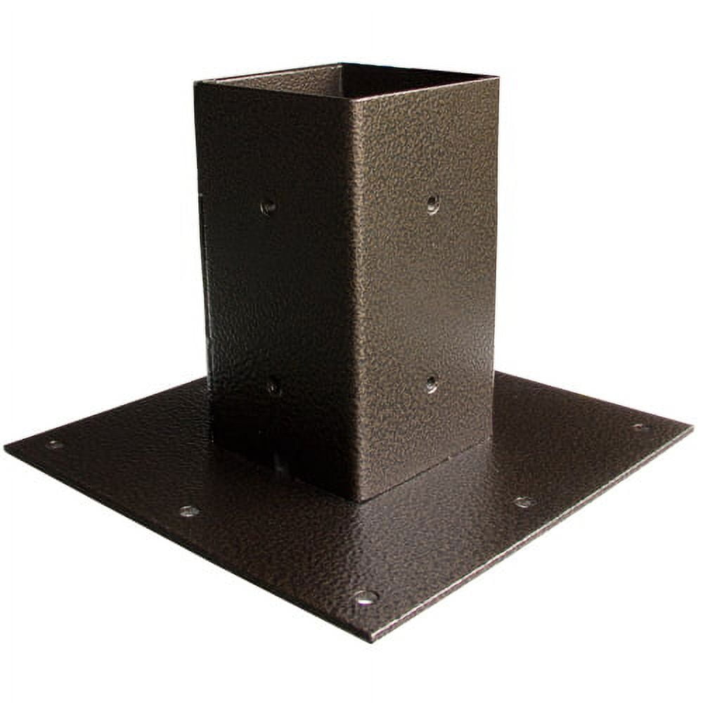 Bronze Powder Coated Metal Surface Mount Base Plate