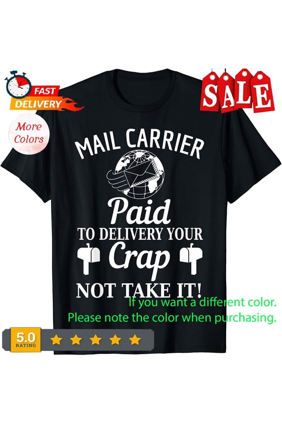 Mail Carrier Mailman Postman Postal Worker Delivery Uniform Envelope T-Shirt