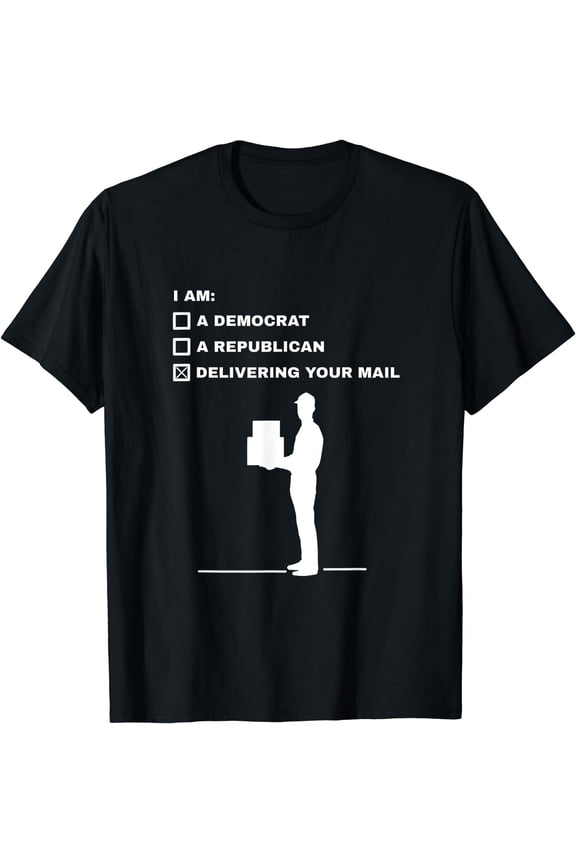 Mail Carrier Postal Office Mailman - Delivering Your Mail T-Shirt Black Large