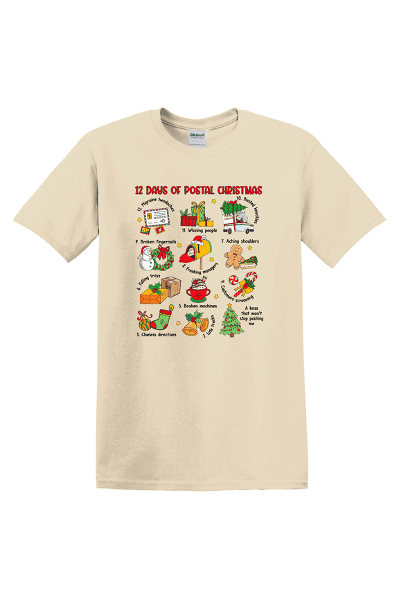 Mail Carrier Postal Service Winter Work Graphic Tee T-Shirt