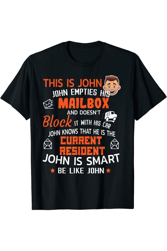 Mail Carrier Postman Mailman Postal Worker Route Delivery Uniform Envelope T-Shirt