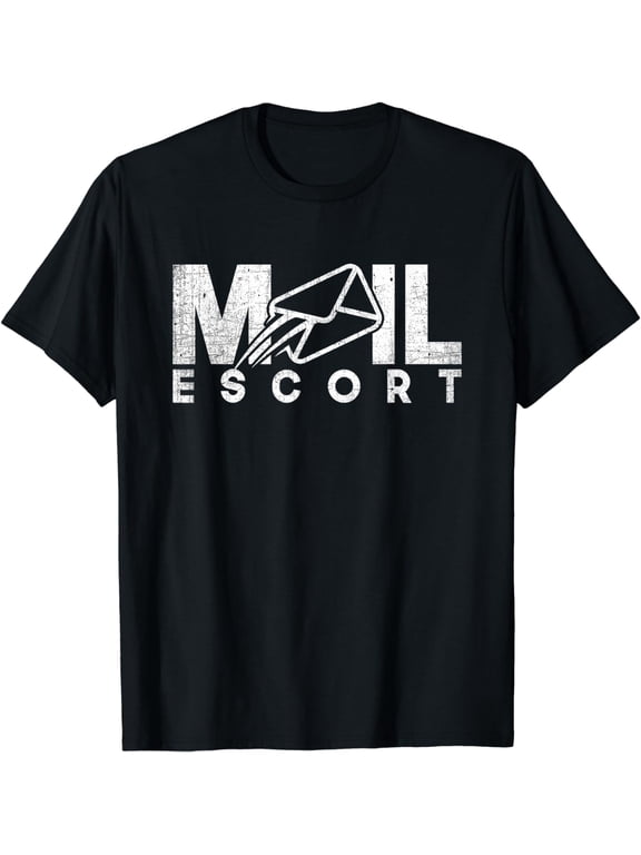 Mail Carrier T-Shirt Funny Postal Theme Mail Escort Shirt