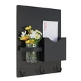 thumbnail image 1 of Mail Holder with Key Hooks & Mason Jar, 1 of 11