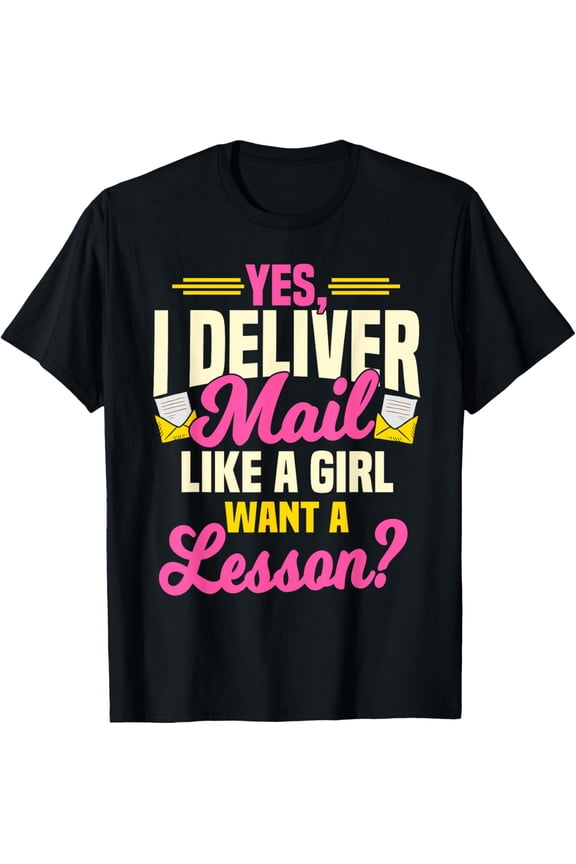 Mail Lady Gift Funny Rural Carrier Postal Worker Post Office T-Shirt