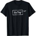 thumbnail image 1 of Mail Lady Minimal Paper Airplane Mail Carrier Postal Worker T-Shirt, 1 of 4
