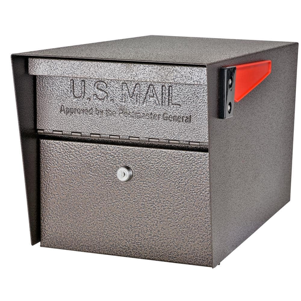 Mail Manager Locking Post-Mount Mailbox with High Security Reinforced ...