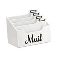thumbnail image 1 of Mail Organizer Letter Sorter Envelope Holder Rustic Wood Design Large Capacity Home Office Desk Use, 1 of 9
