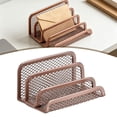 thumbnail image 1 of Mail Organizer for Desk, Mesh Metal Mail Holder Countertop with 3-Slot, Letter Sorter File Holder, Office Envelope Organizer for Mails (Rose Gold), 1 of 9
