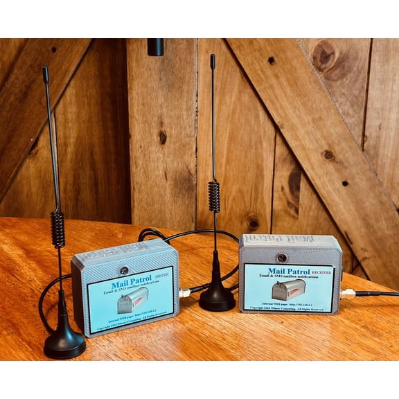 Mail Patrol Long Range - Mailbox Alert Notification System (Compatible with Alexa) (LORA - Long Range - up to 1 Mile Range from House to Mailbox)