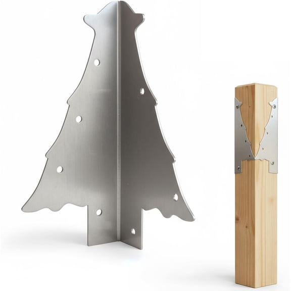 Mail Post Extension Bracket, Deck Extension Kit Wooden Mailbox Repair Board, 4 * 4 Fence, Porch Post Extension Bracket, Broken Repair Stainless Steel Plate 2pcs