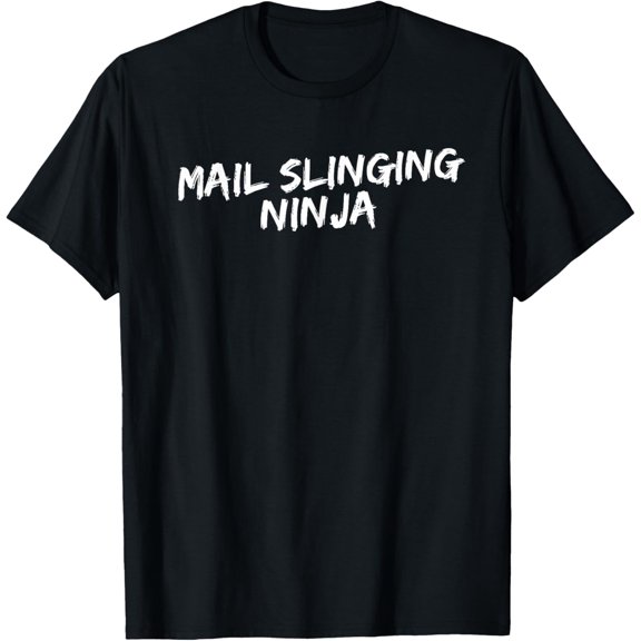 Mail Slinging Ninja Funny Postal Service T-Shirt