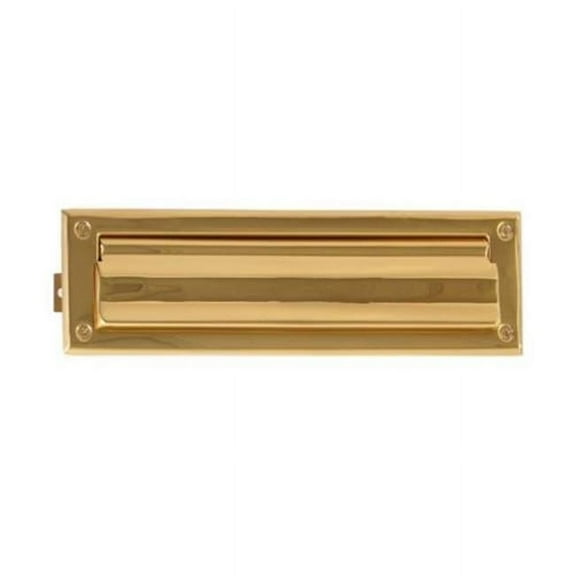 Mail Slot - 3 in. x 10 in. - Polished Brass
