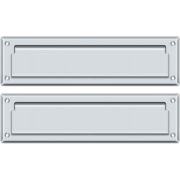 Mail Slot with Rear Access Finish: Polished Chrome