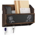 thumbnail image 1 of Mail Sorter, Wall Mounted Storage Rack and Keychain Organizer with Blackboard, 1 of 3
