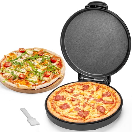 Mailand 12 Inch Pizza Makers, Quesadilla Maker, Non-stick Cooking Plates, 1400W Graphite