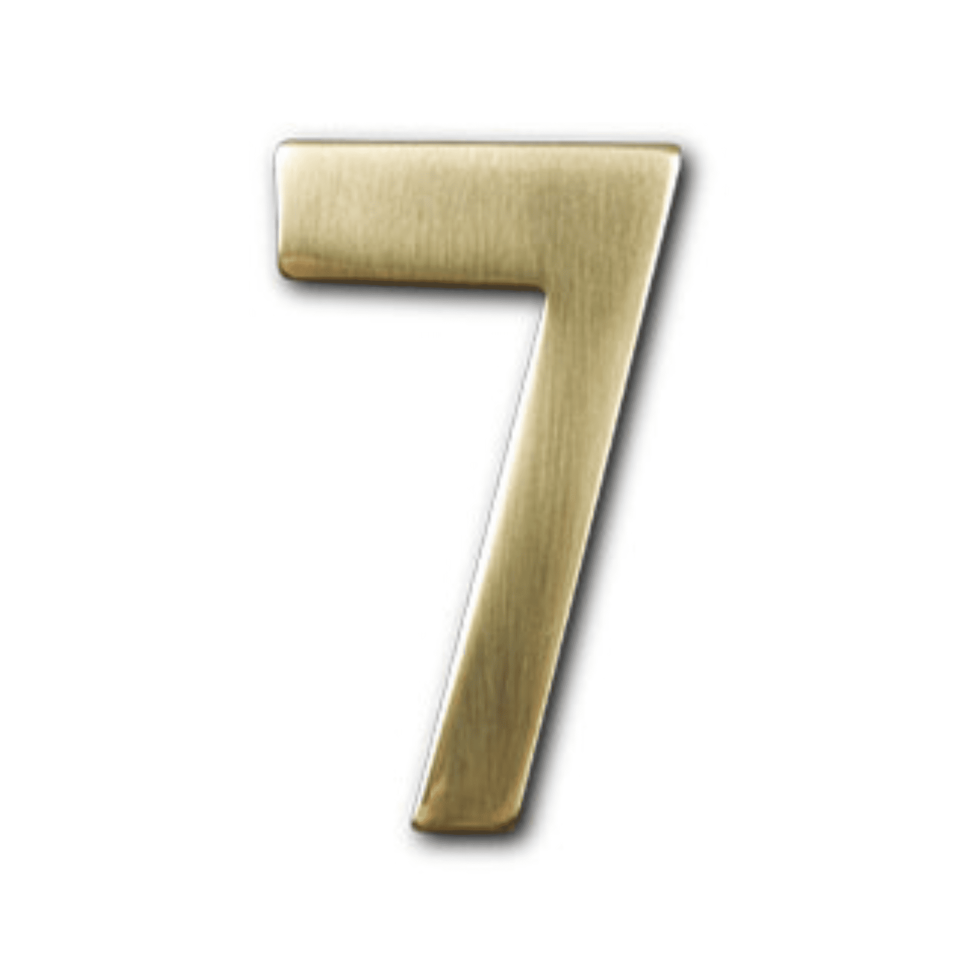 Mailbox 2 inch Brass #7 with 3m Adhesive Backing - Walmart.com