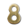 thumbnail image 1 of Mailbox 2 inch Brass #8 with 3m Adhesive Backing, 1 of 1
