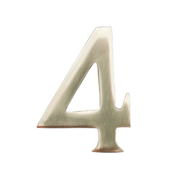 Imperial Mailbox Systems 3 Inch Brass Mailbox Number, Weather-Resistant
