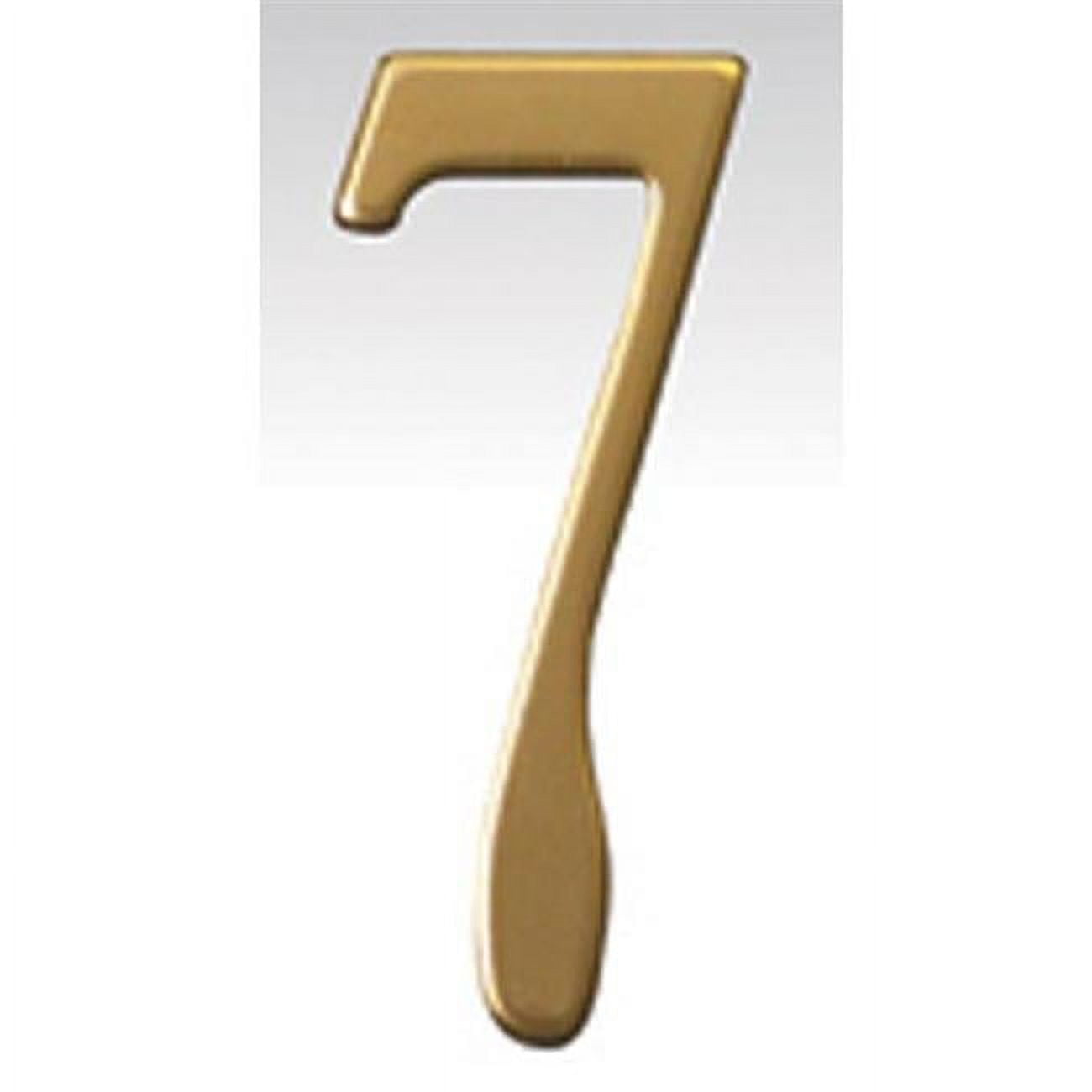 Mailbox Accessories  Brass Address Numbers Size - 3  Number - 7-Brass