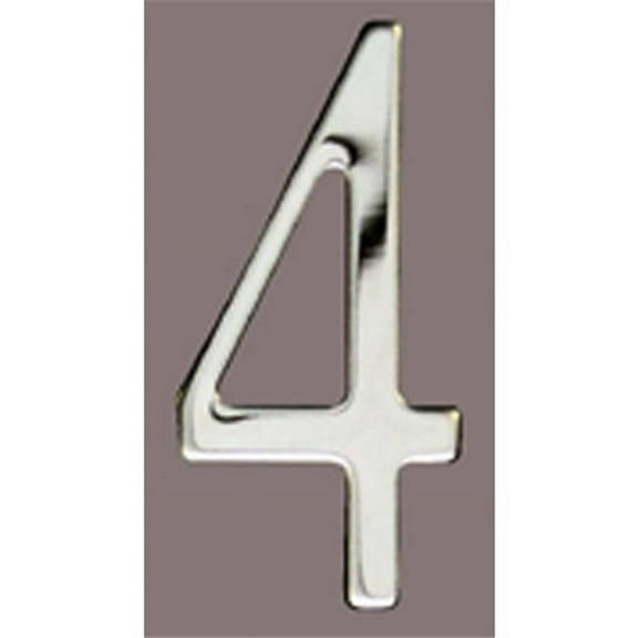 Mailbox Accessories  Stnls Steel Address Numbers Size - 2  Number - 4-Stainless Steel