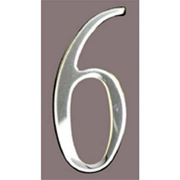 Mailbox Accessories  Stnls Steel Address Numbers Size - 2  Number - 6-Stainless Steel