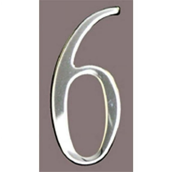 Mailbox Accessories Stnls Steel Address Numbers - Stainless Steel - Size 3 Number 6