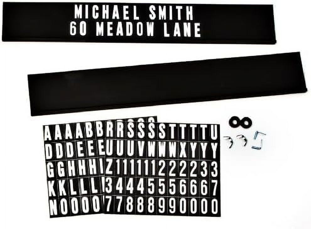 Mailbox Address Kit 2" High Black